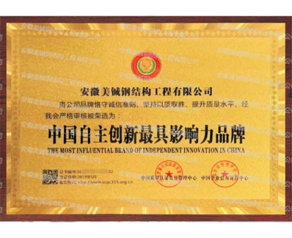 中國(guó)自主創(chuàng)新最具影響力品牌