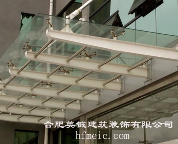 寧國誠信大廈門頭雨棚