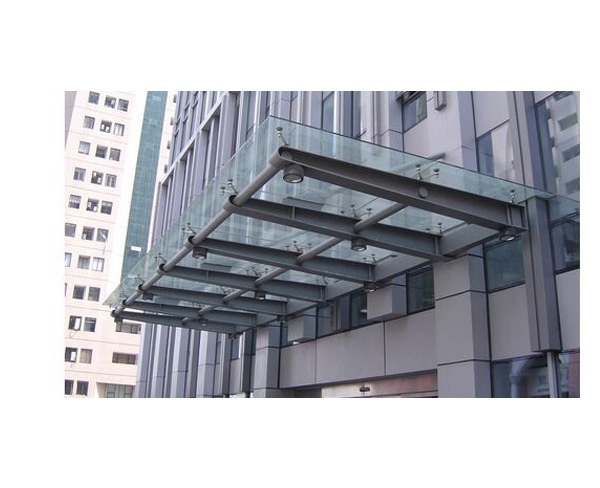 濱湖如家酒店鋼結(jié)構(gòu)門頭雨棚