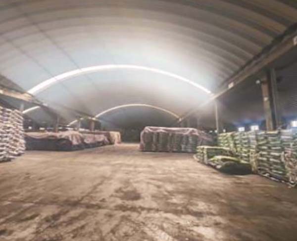 弧形光伏廠房加固施工展示